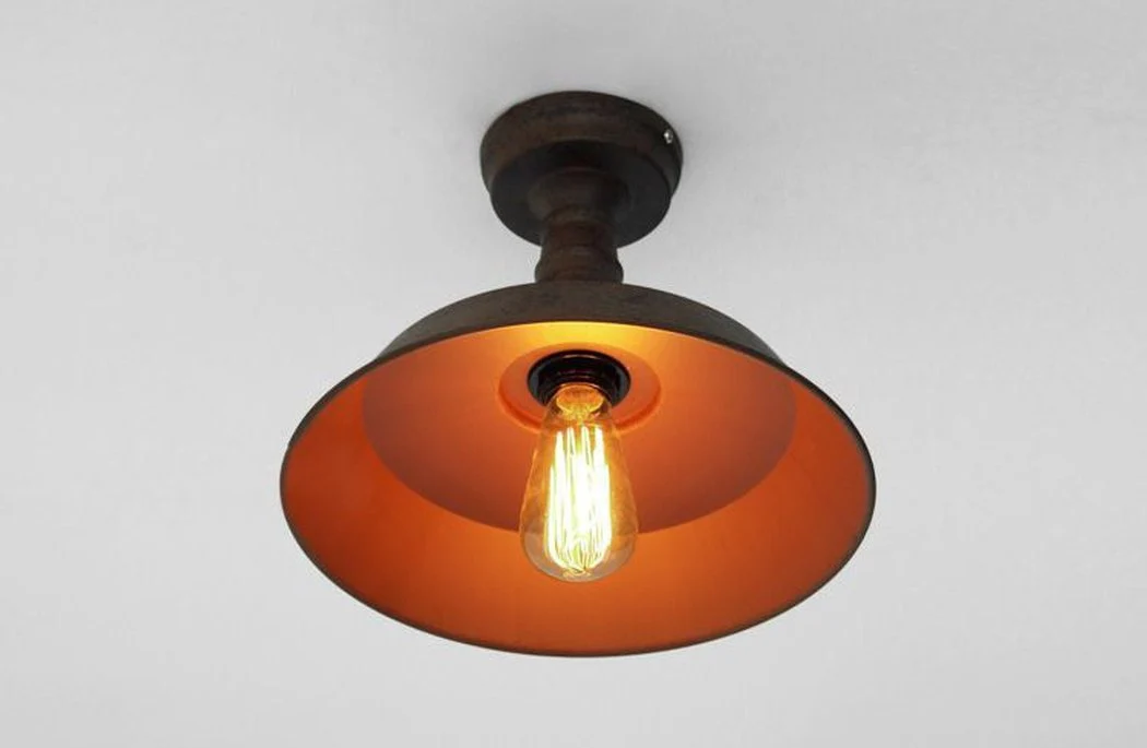 Retro Rustic Industrial Fixed Ceiling Light - Image 2
