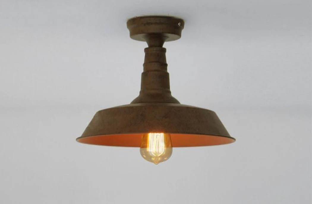 Retro Rustic Industrial Fixed Ceiling Light - Image 3