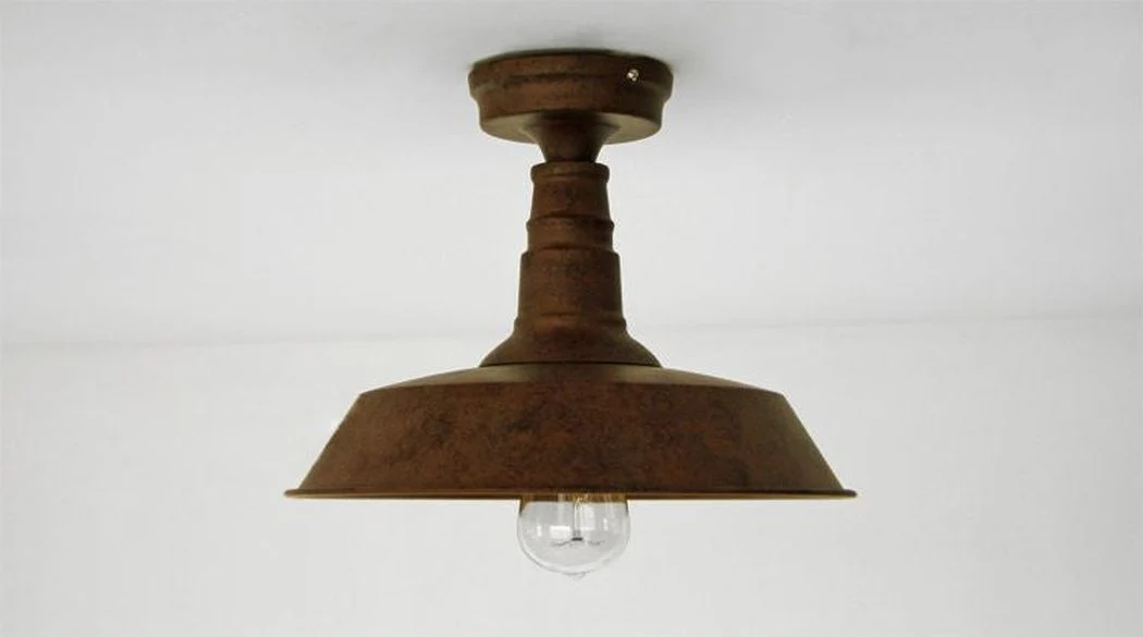 Retro Rustic Industrial Fixed Ceiling Light - Image 5