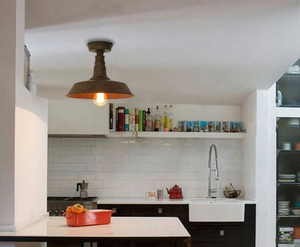 Retro Rustic Industrial Fixed Ceiling Light - Image 6