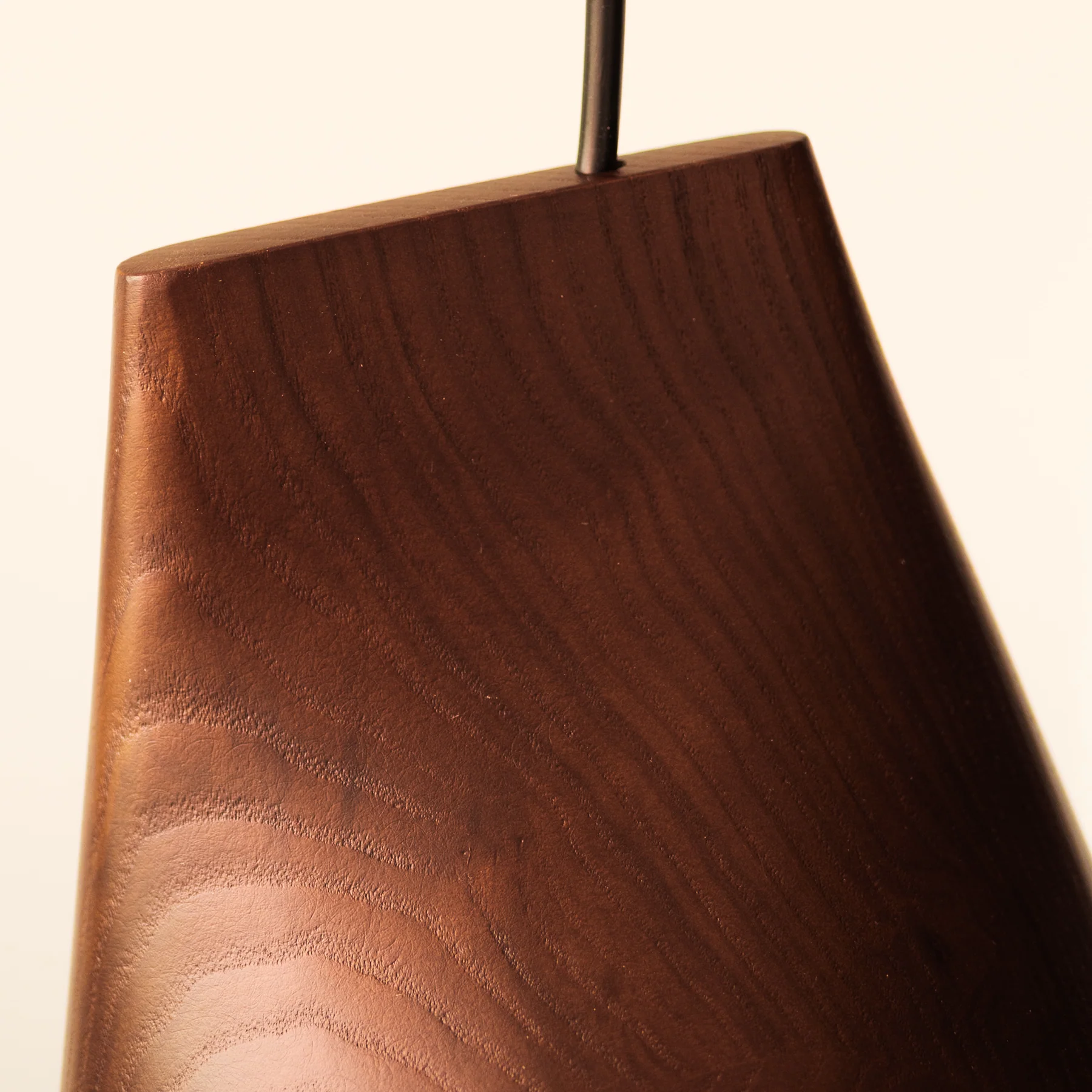 Walnut Solid Wood Minimalist Scandinavian Pendant Light - Image 13
