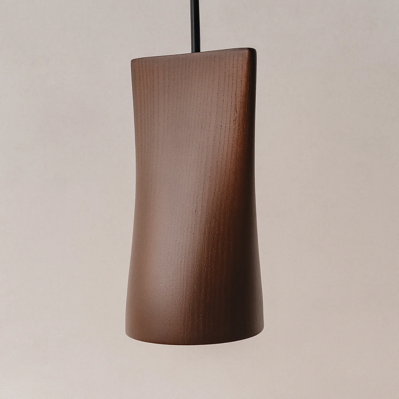 Walnut Solid Wood Minimalist Scandinavian Pendant Light - Image 14