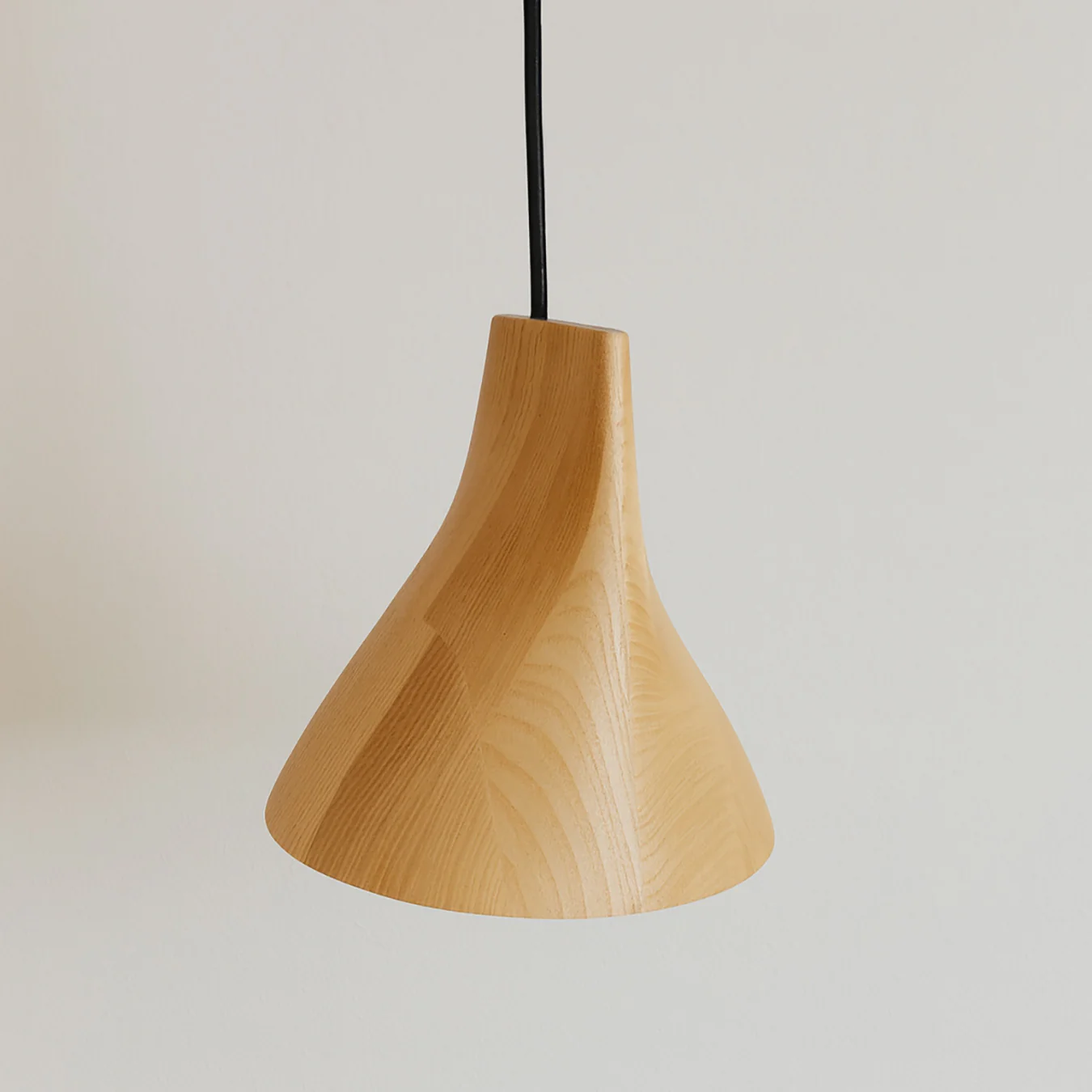Walnut Solid Wood Minimalist Scandinavian Pendant Light - Image 16