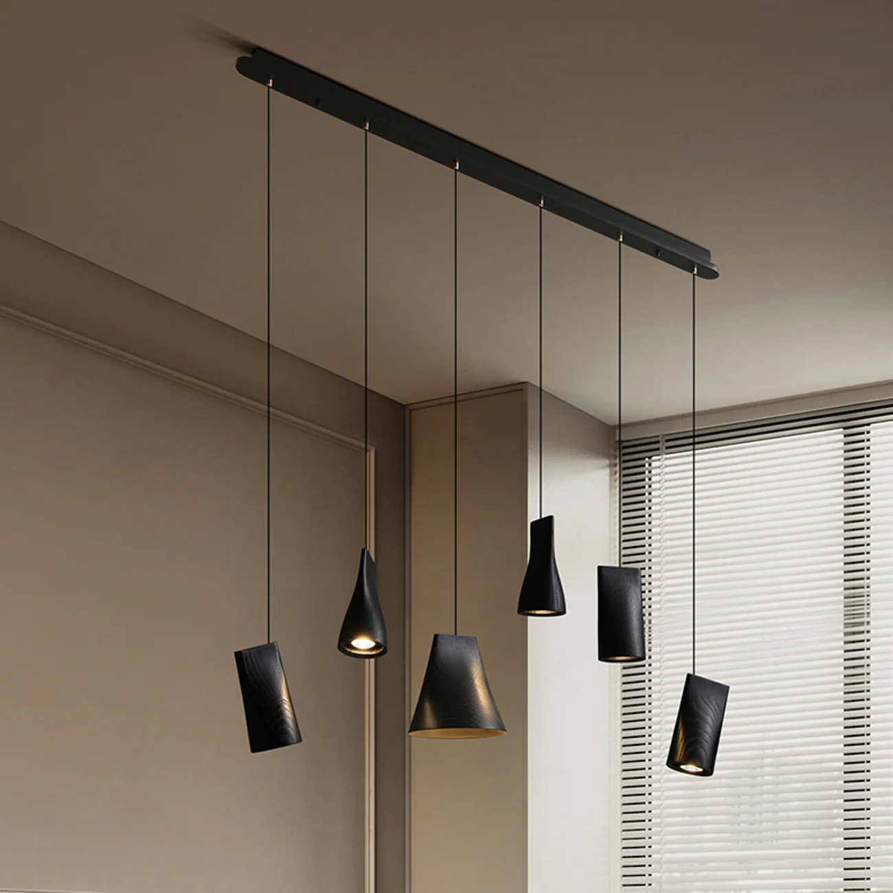 Walnut Solid Wood Minimalist Scandinavian Pendant Light - Image 22