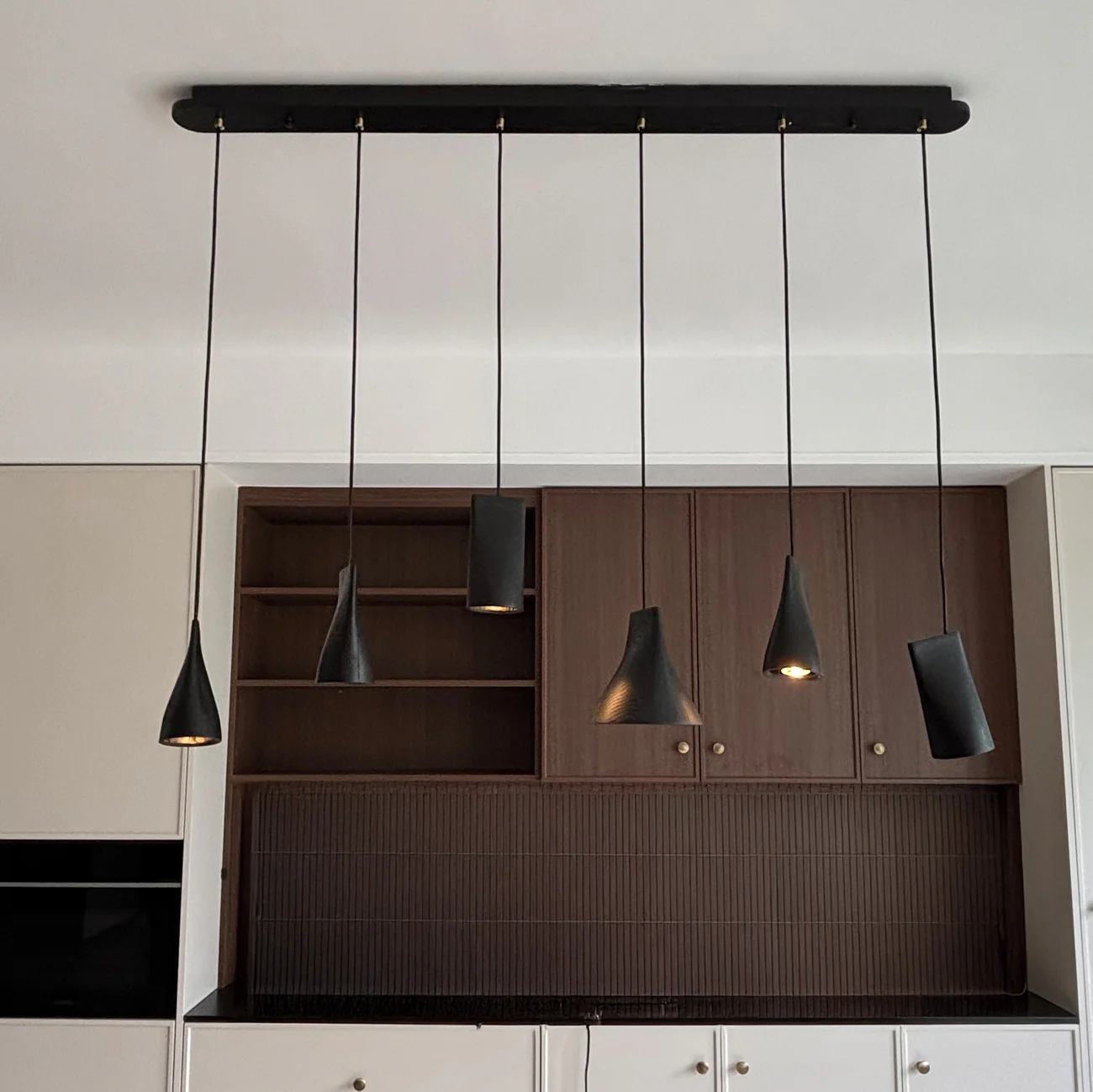 Walnut Solid Wood Minimalist Scandinavian Pendant Light - Image 29