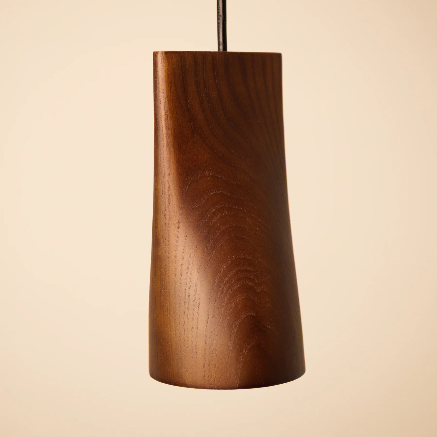 Walnut Solid Wood Minimalist Scandinavian Pendant Light - Image 7