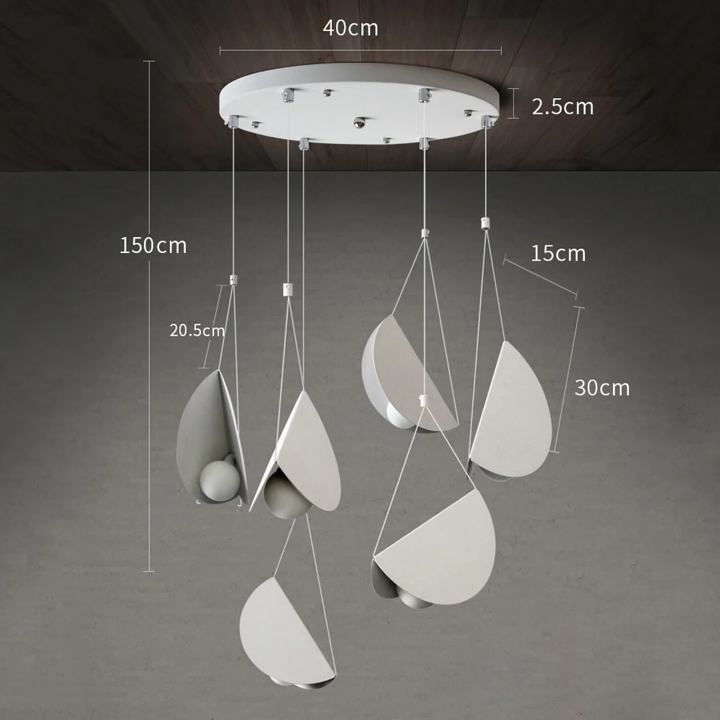 White Glider Minimalist Line Pendant Light - Image 12
