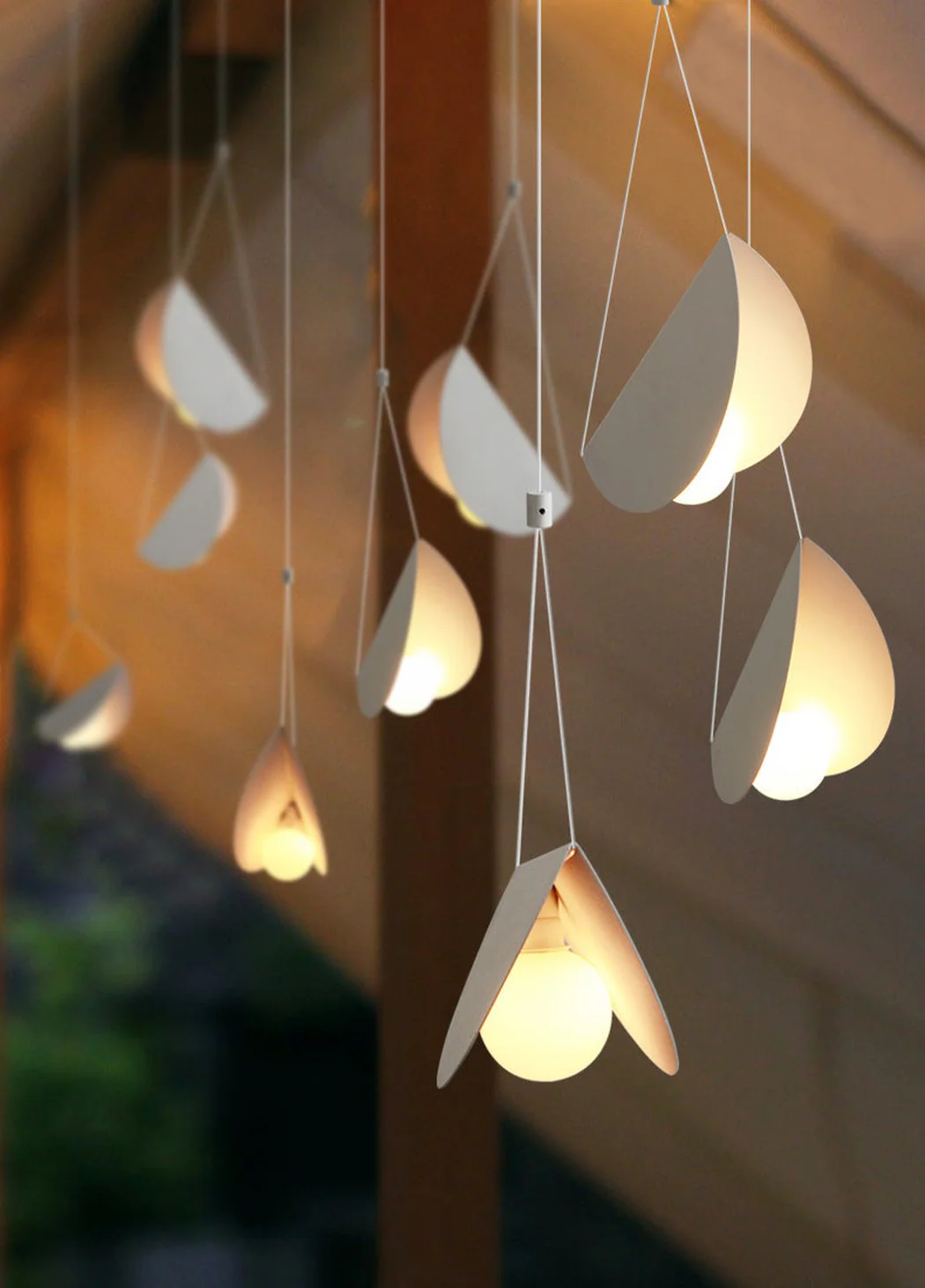 White Glider Minimalist Line Pendant Light - Image 16