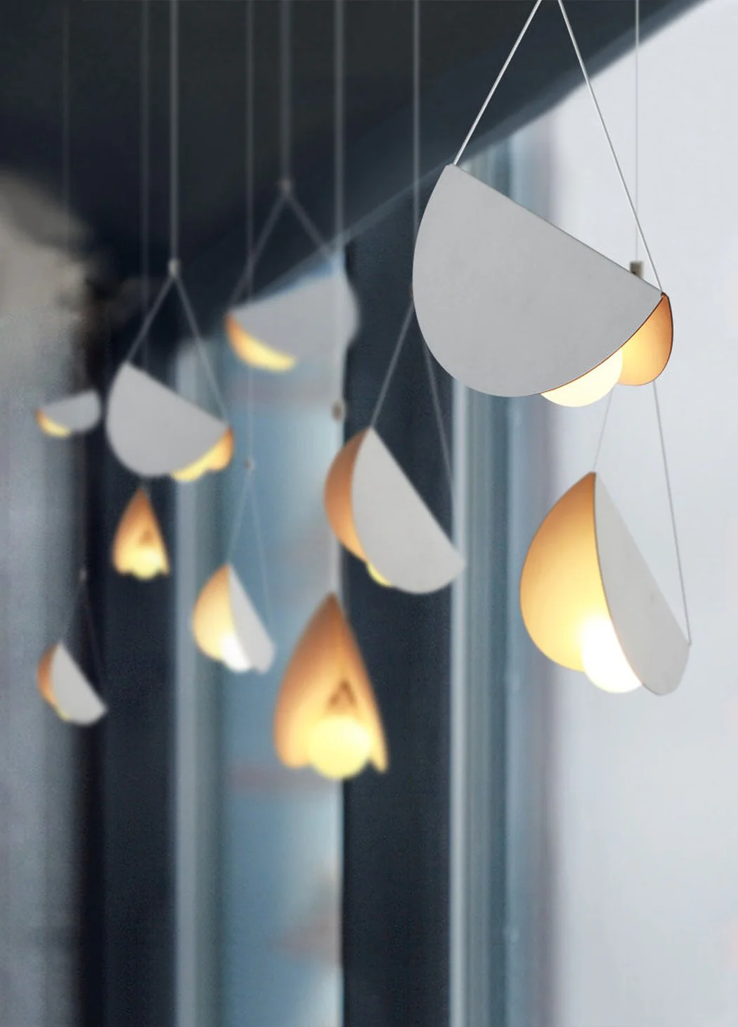 White Glider Minimalist Line Pendant Light - Image 17