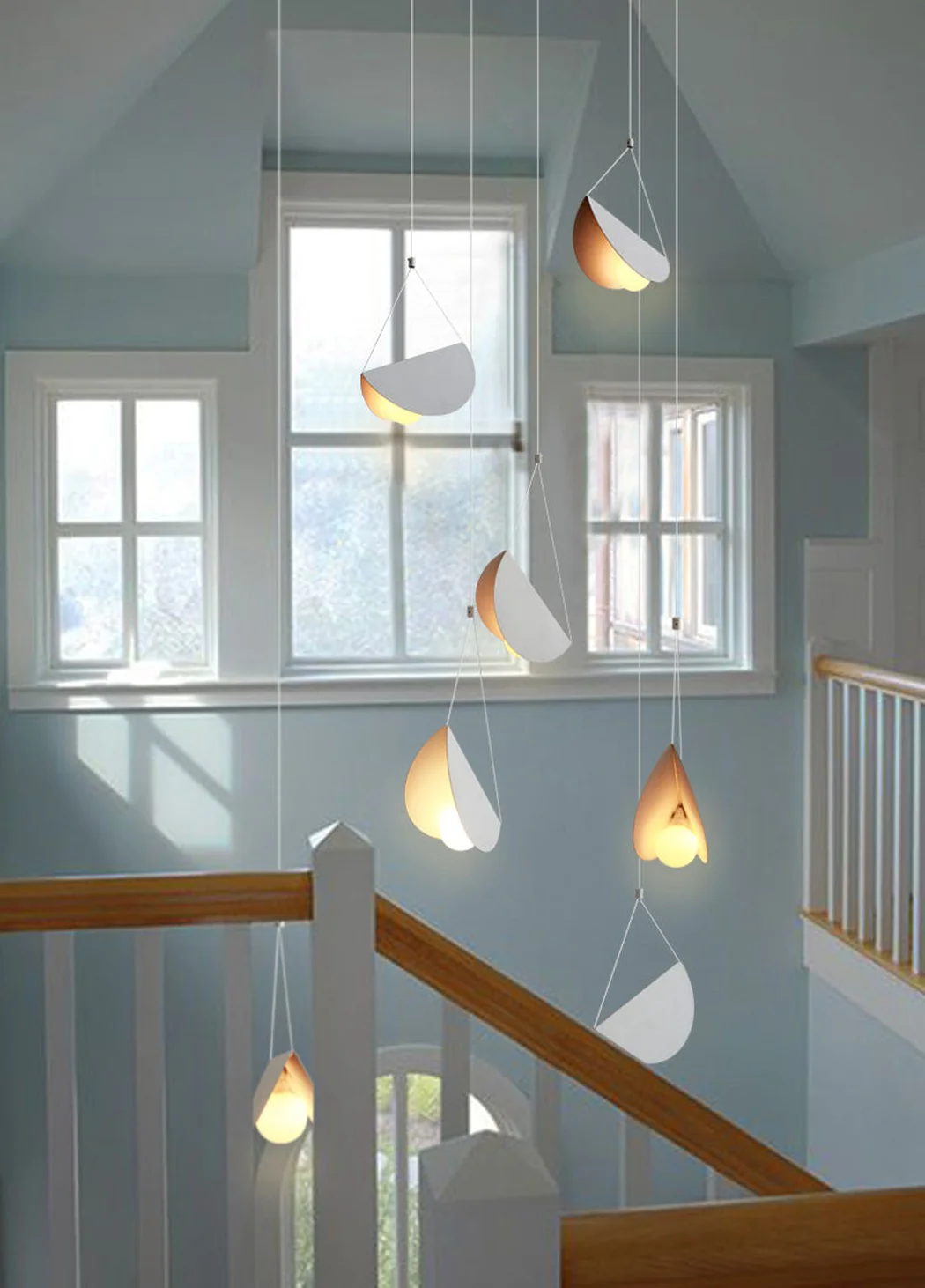 White Glider Minimalist Line Pendant Light - Image 18