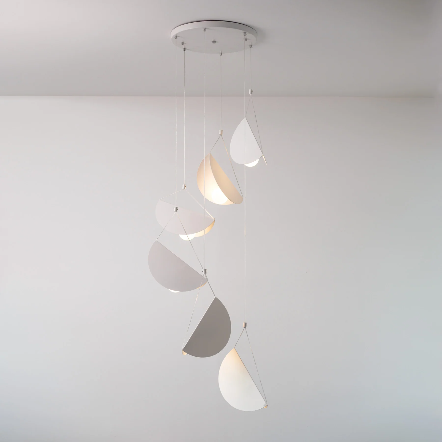 White Glider Minimalist Line Pendant Light - Image 7