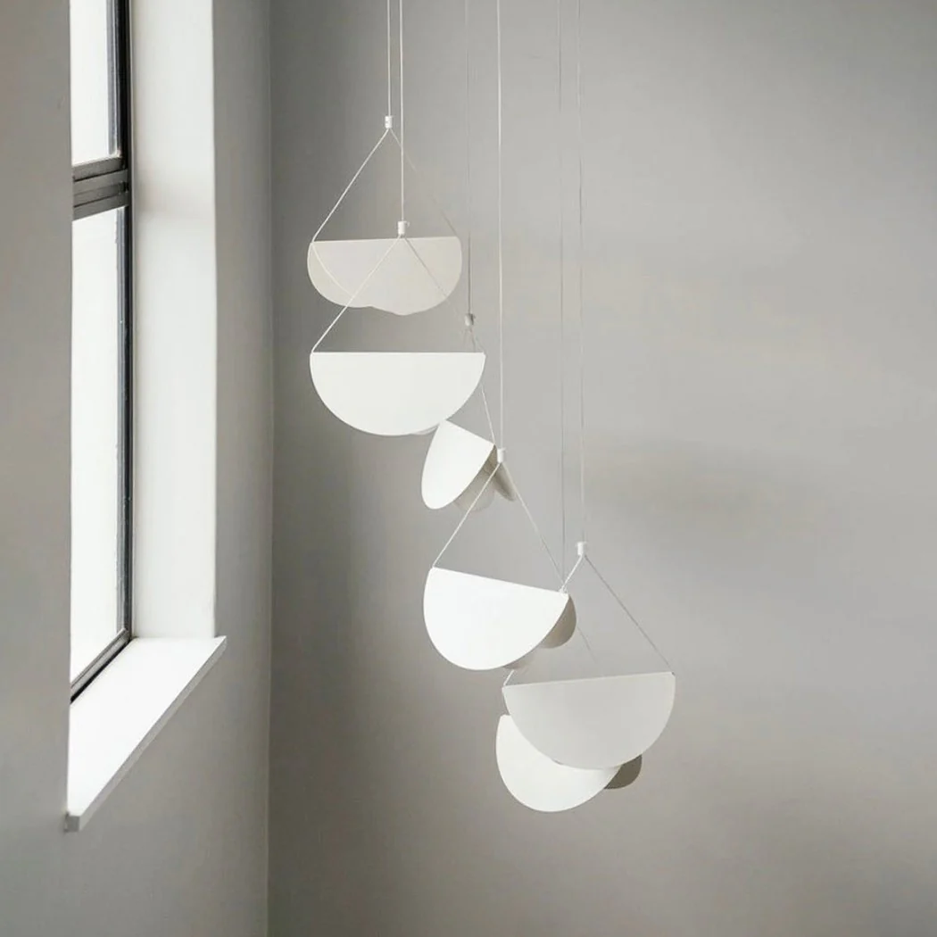 White Glider Minimalist Line Pendant Light - Image 9