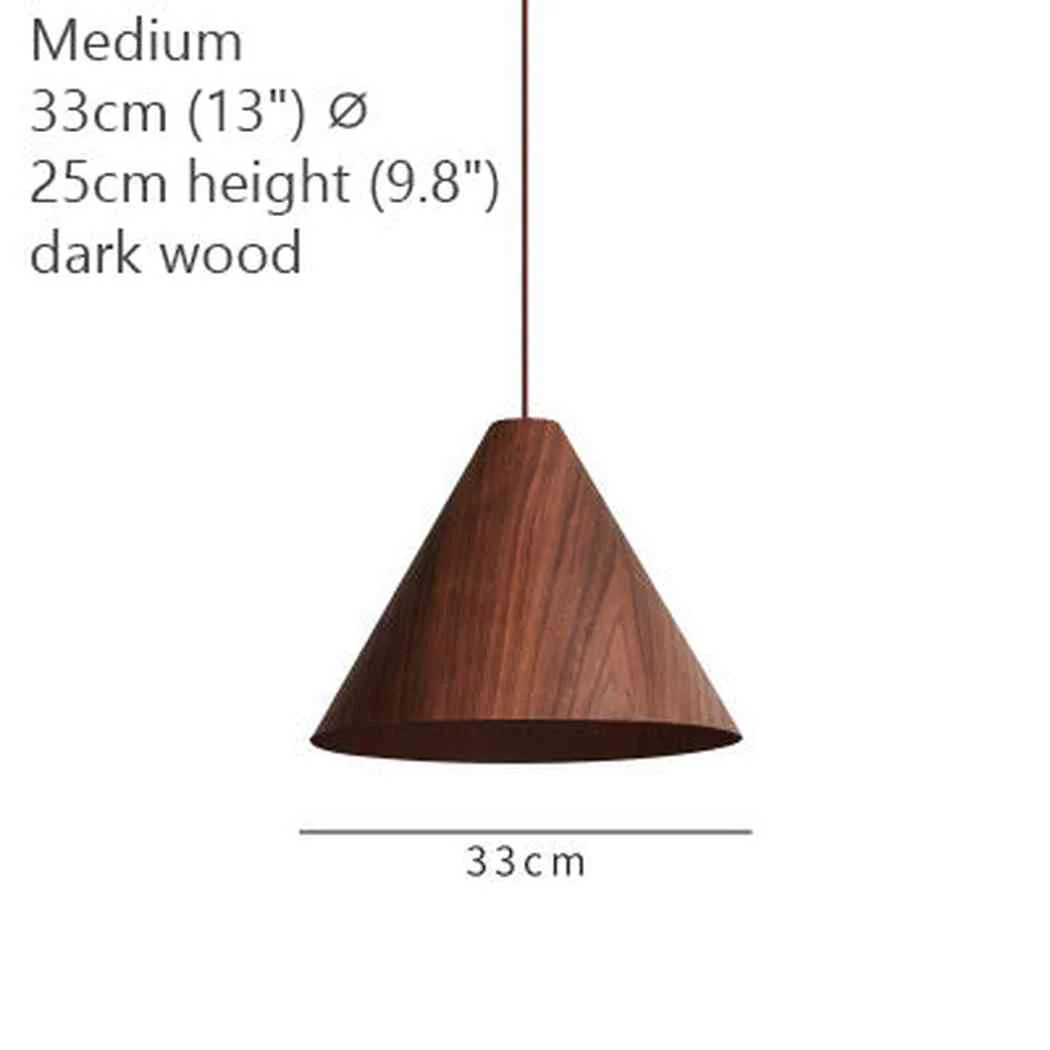 Geppetto Wooden Cone Pendant Light - Image 11