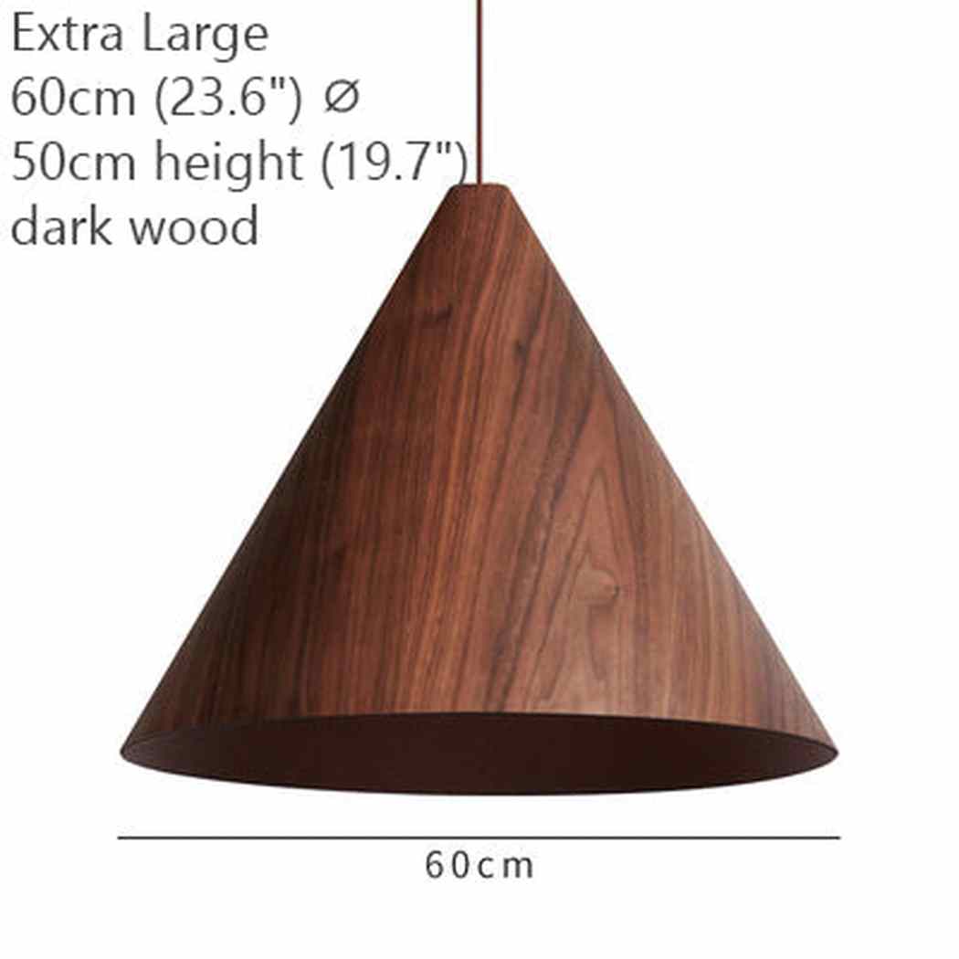 Geppetto Wooden Cone Pendant Light - Image 13