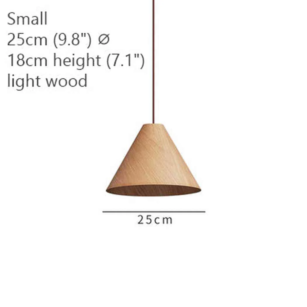 Geppetto Wooden Cone Pendant Light - Image 14