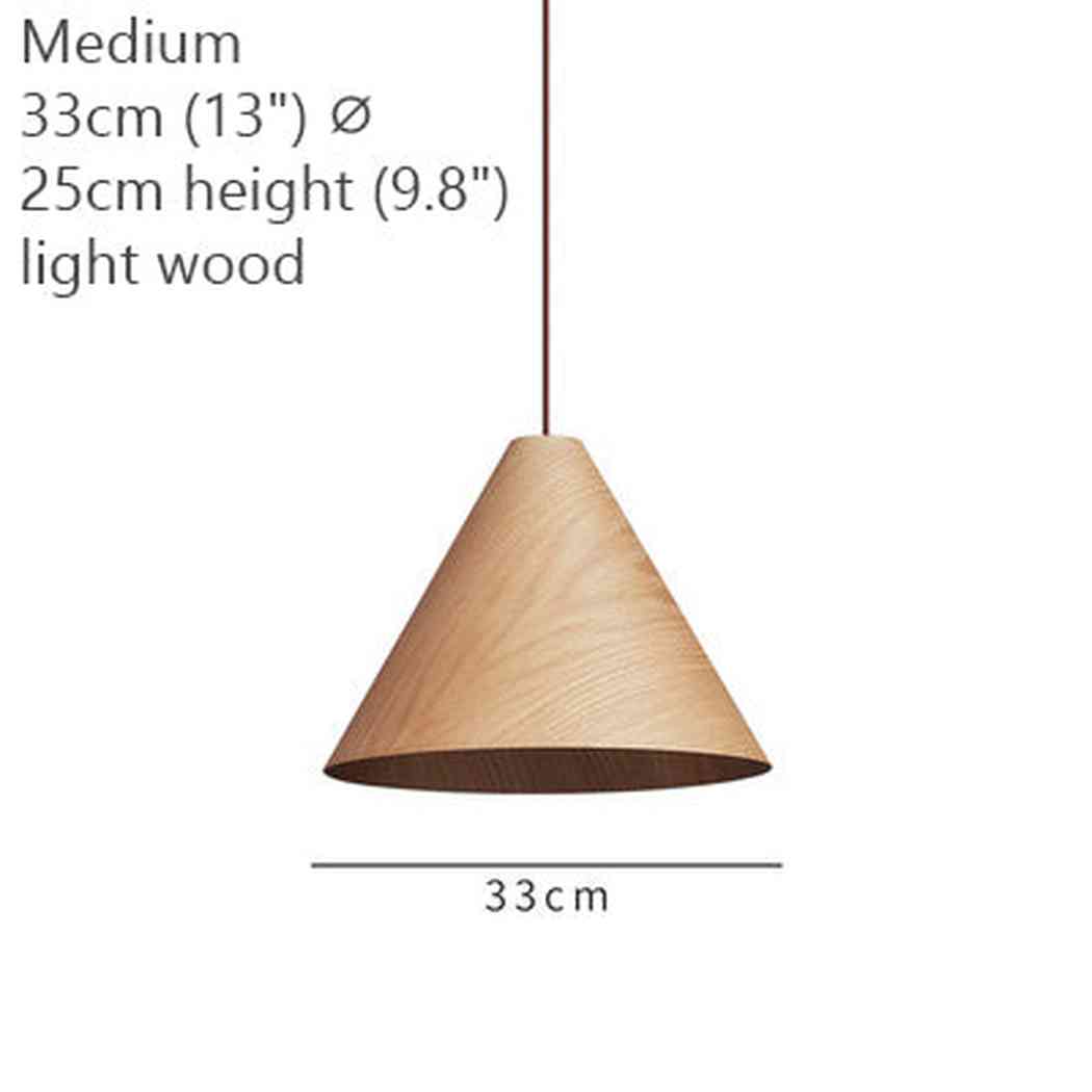 Geppetto Wooden Cone Pendant Light - Image 15