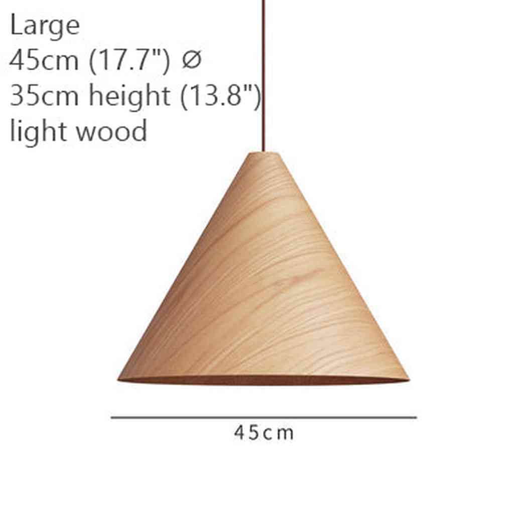 Geppetto Wooden Cone Pendant Light - Image 16