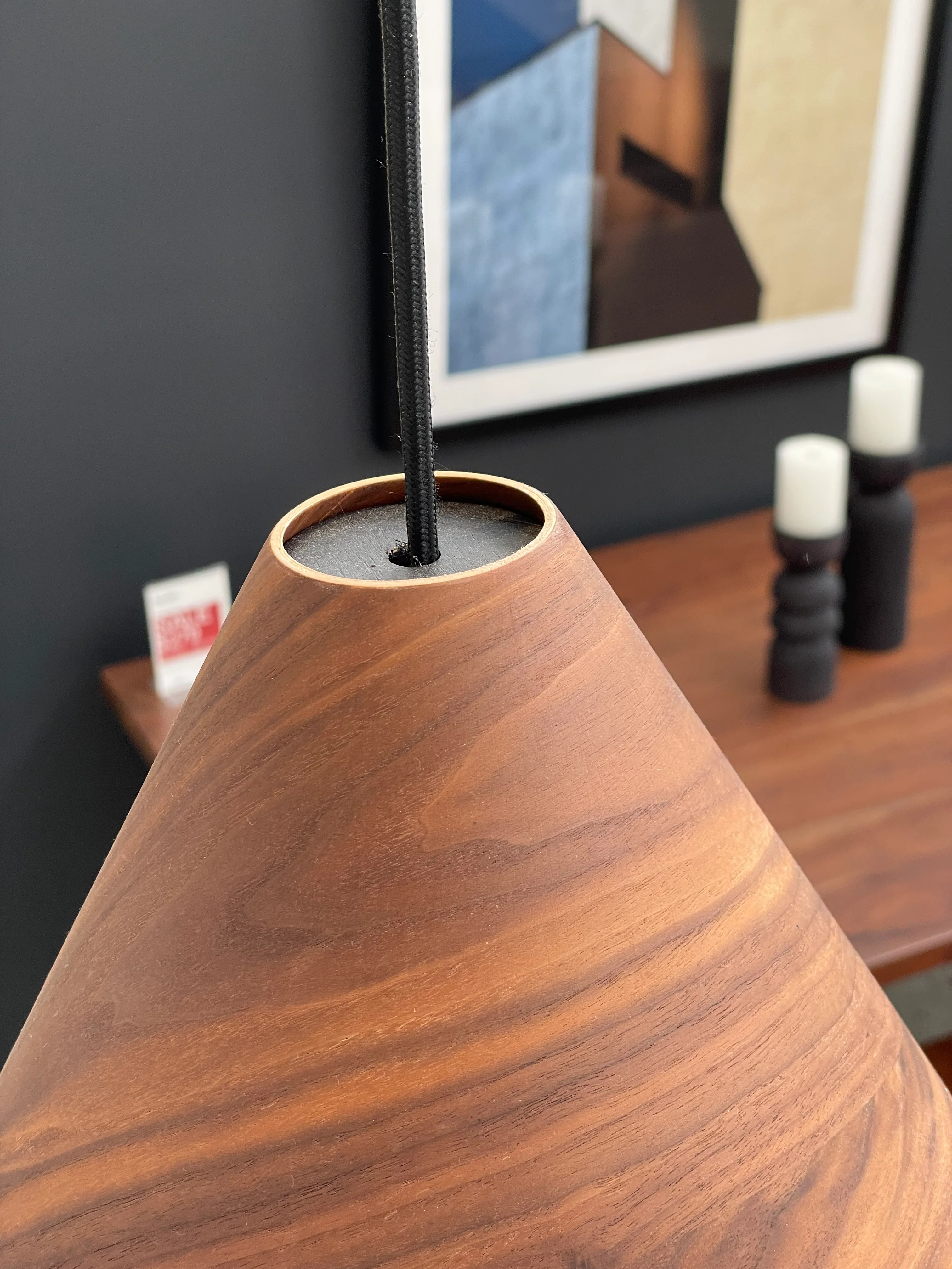 Geppetto Wooden Cone Pendant Light - Image 20