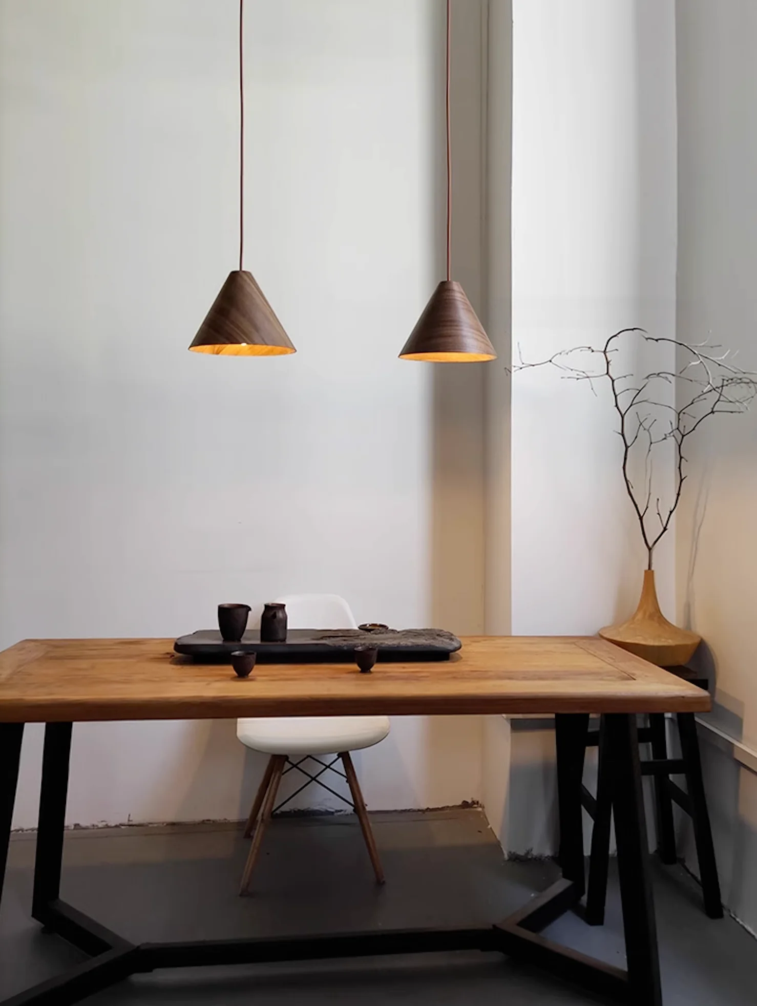 Geppetto Wooden Cone Pendant Light - Image 28