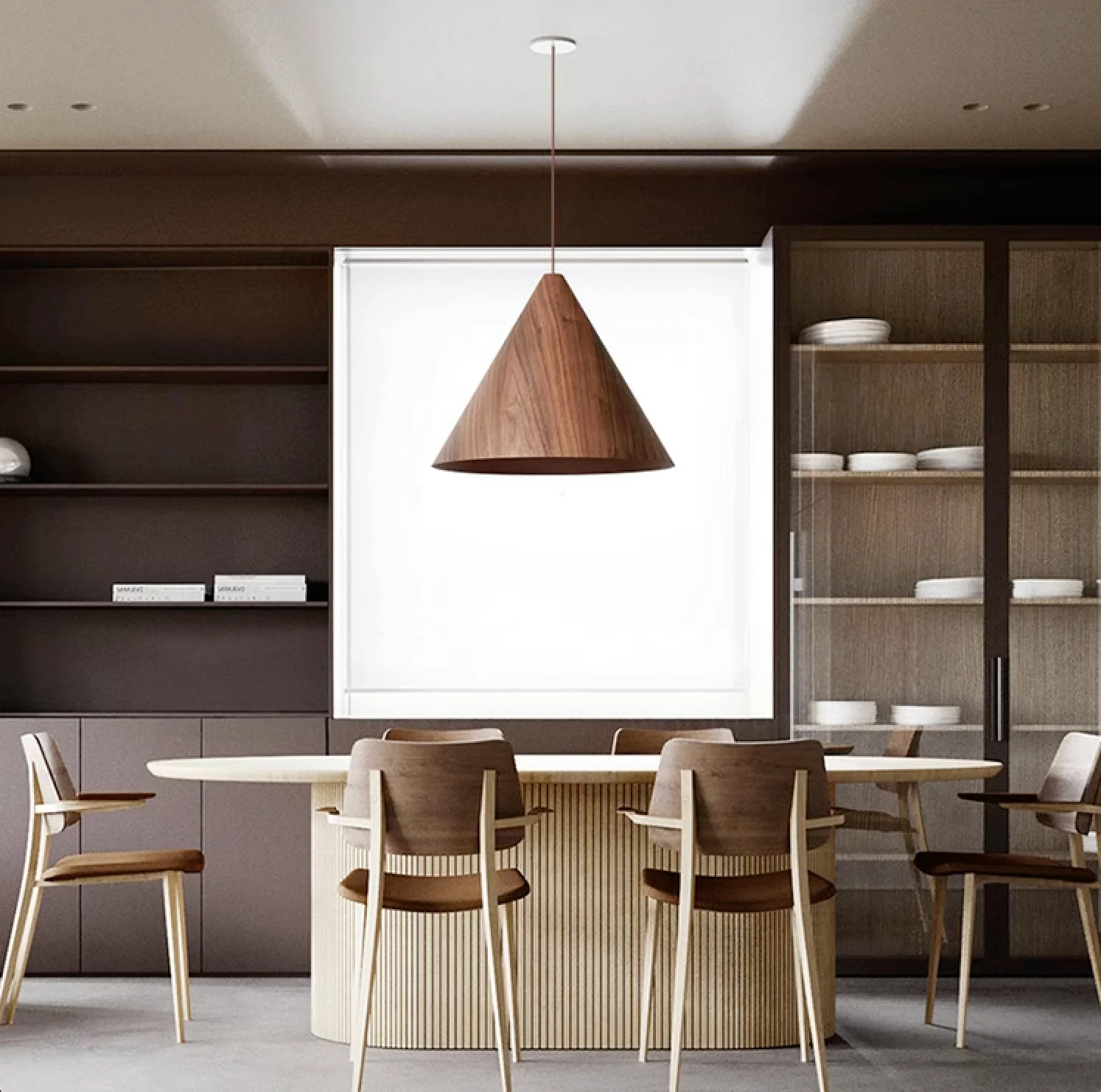 Geppetto Wooden Cone Pendant Light - Image 29