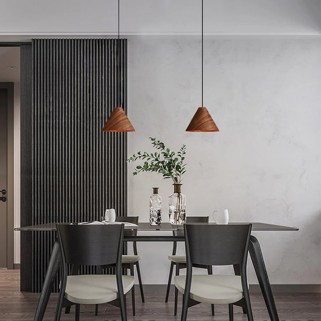 Geppetto Wooden Cone Pendant Light - Image 4