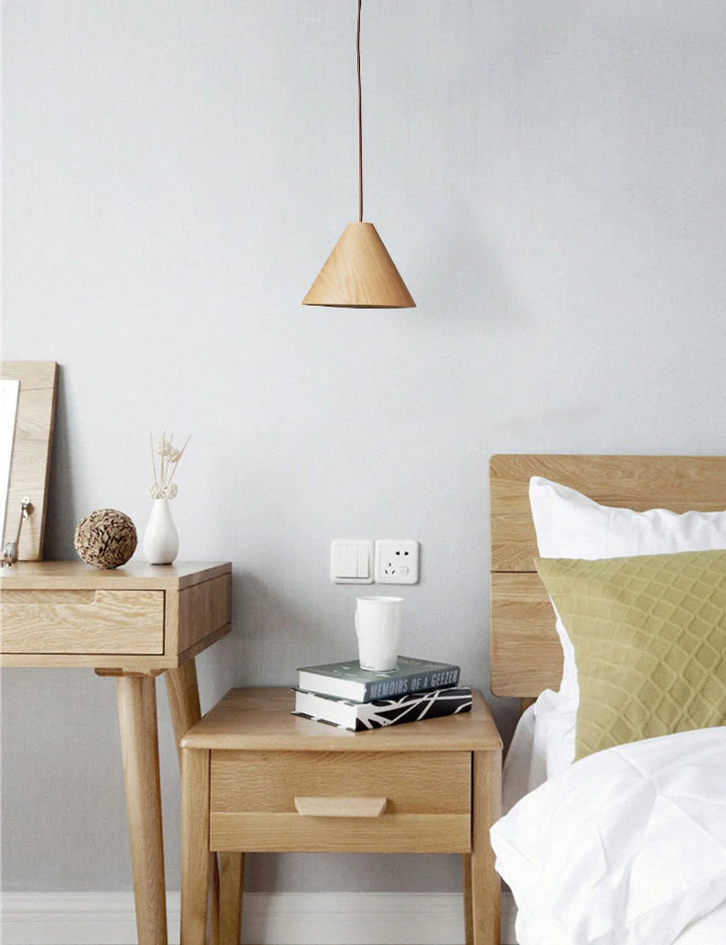 Geppetto Wooden Cone Pendant Light - Image 6