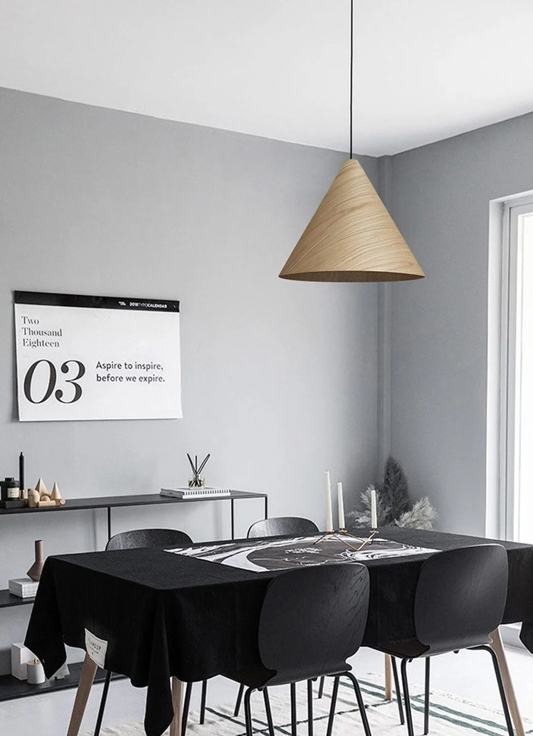 Geppetto Wooden Cone Pendant Light - Image 7