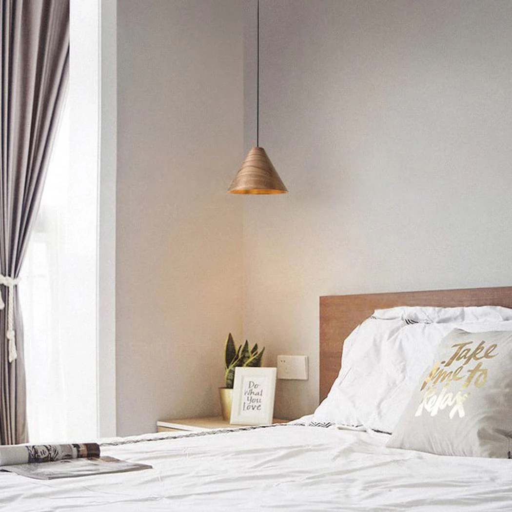 Geppetto Wooden Cone Pendant Light - Image 9