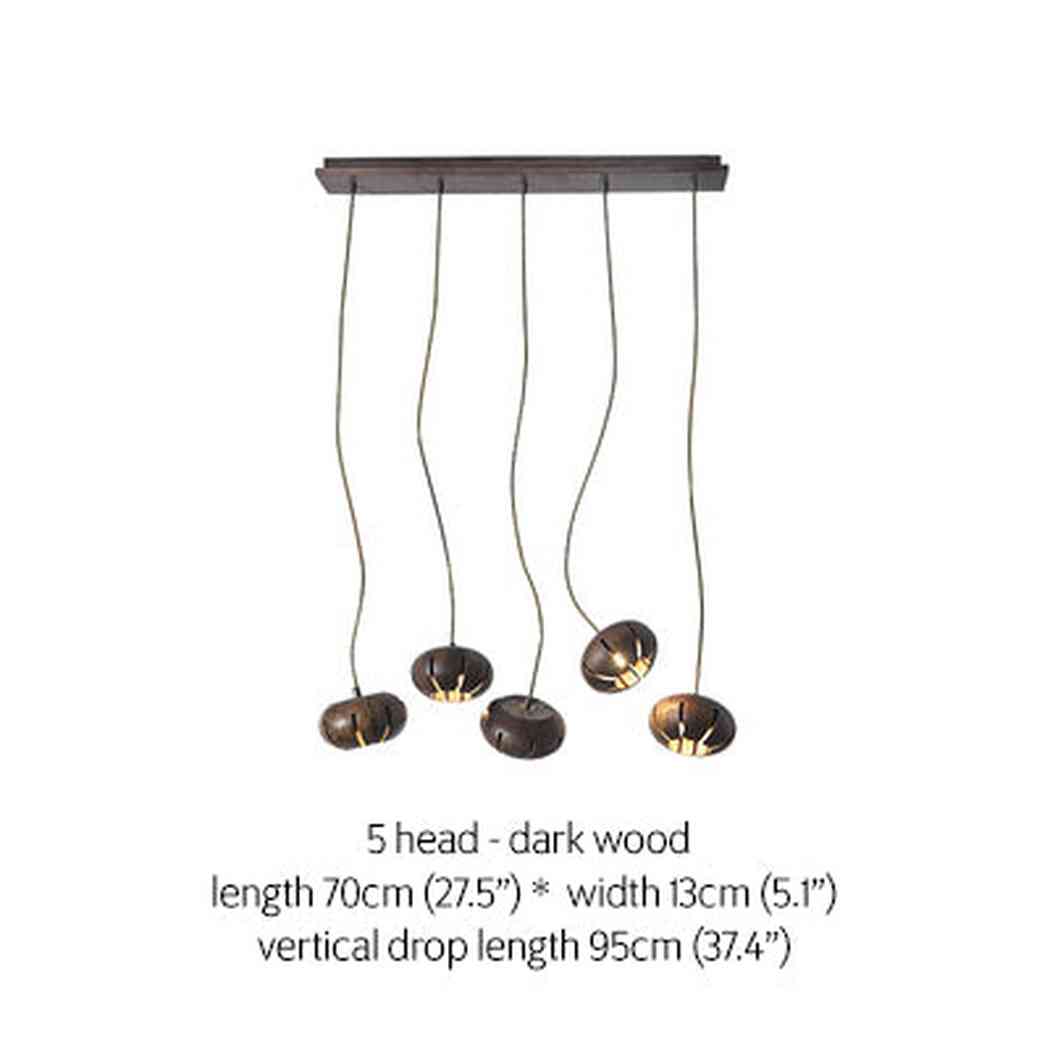 Wooden Petal Kitchen Island Pendant Light - Image 18