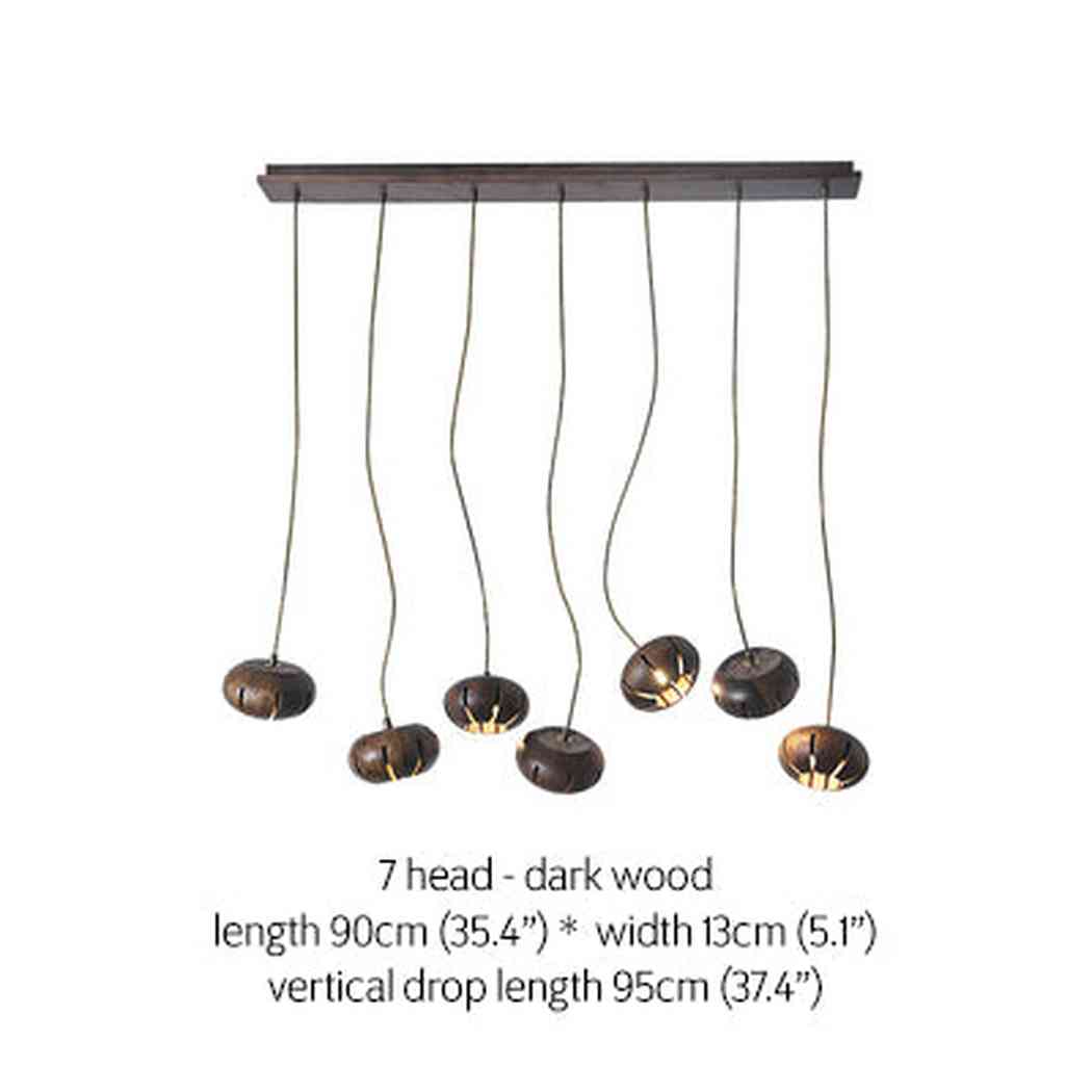 Wooden Petal Kitchen Island Pendant Light - Image 20