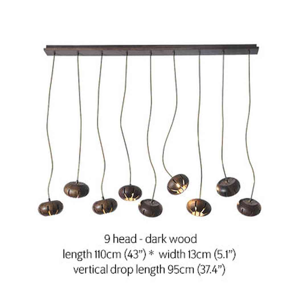 Wooden Petal Kitchen Island Pendant Light - Image 22
