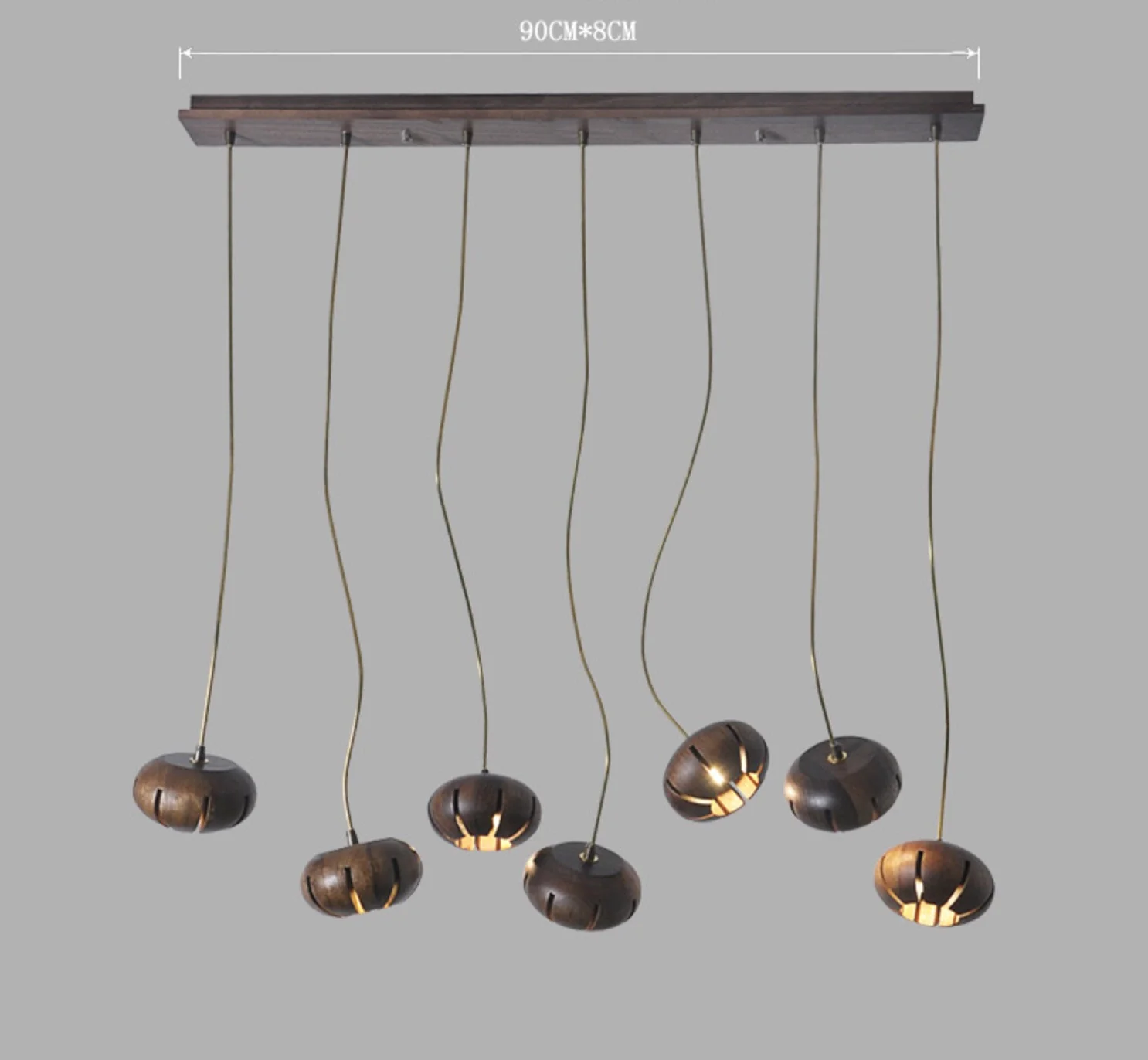 Wooden Petal Kitchen Island Pendant Light - Image 9