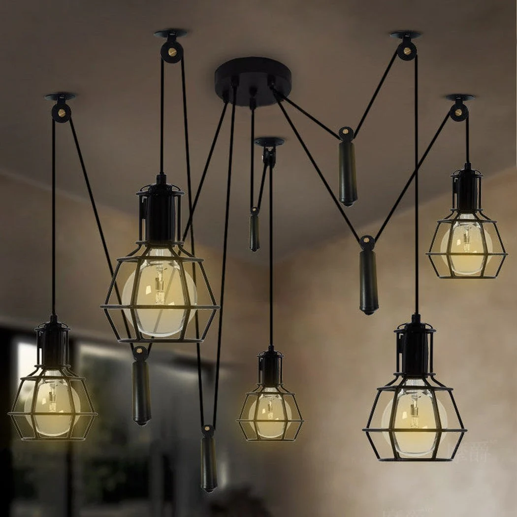 Bingham Caged Bulbs Industrial Pendant Light - Image 11