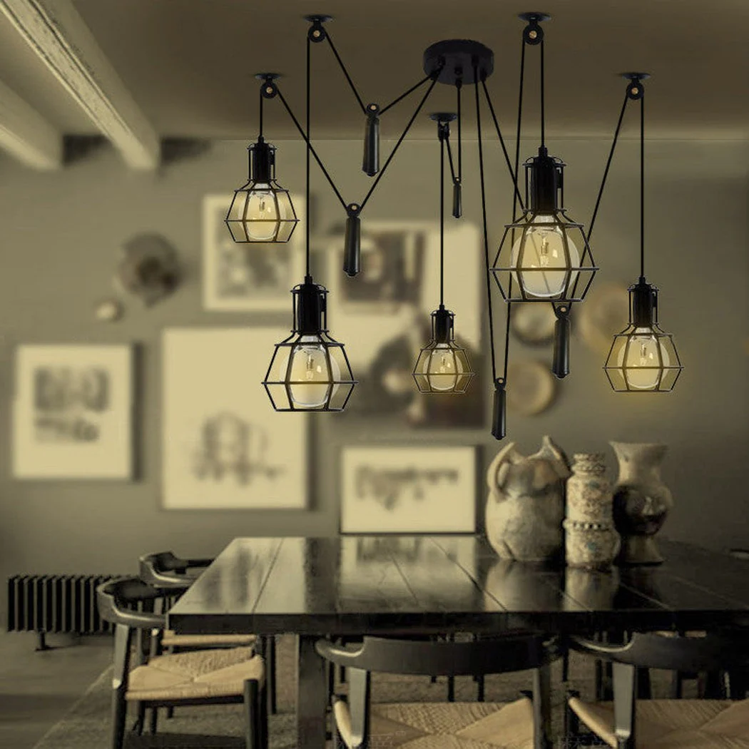Bingham Caged Bulbs Industrial Pendant Light - Image 12