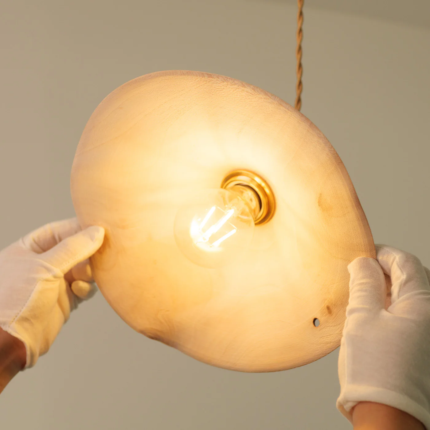 Yakusugi Wabi-sabi Wood Pendant Light - Image 13