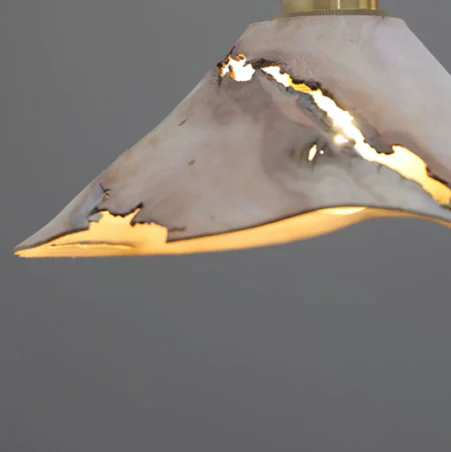 Yakusugi Wabi-sabi Wood Pendant Light - Image 15