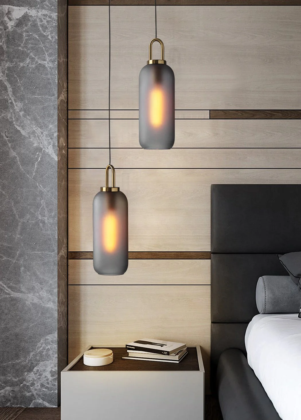 Yayoi Glass Globe Brass Fitting Pendant Light - Image 11