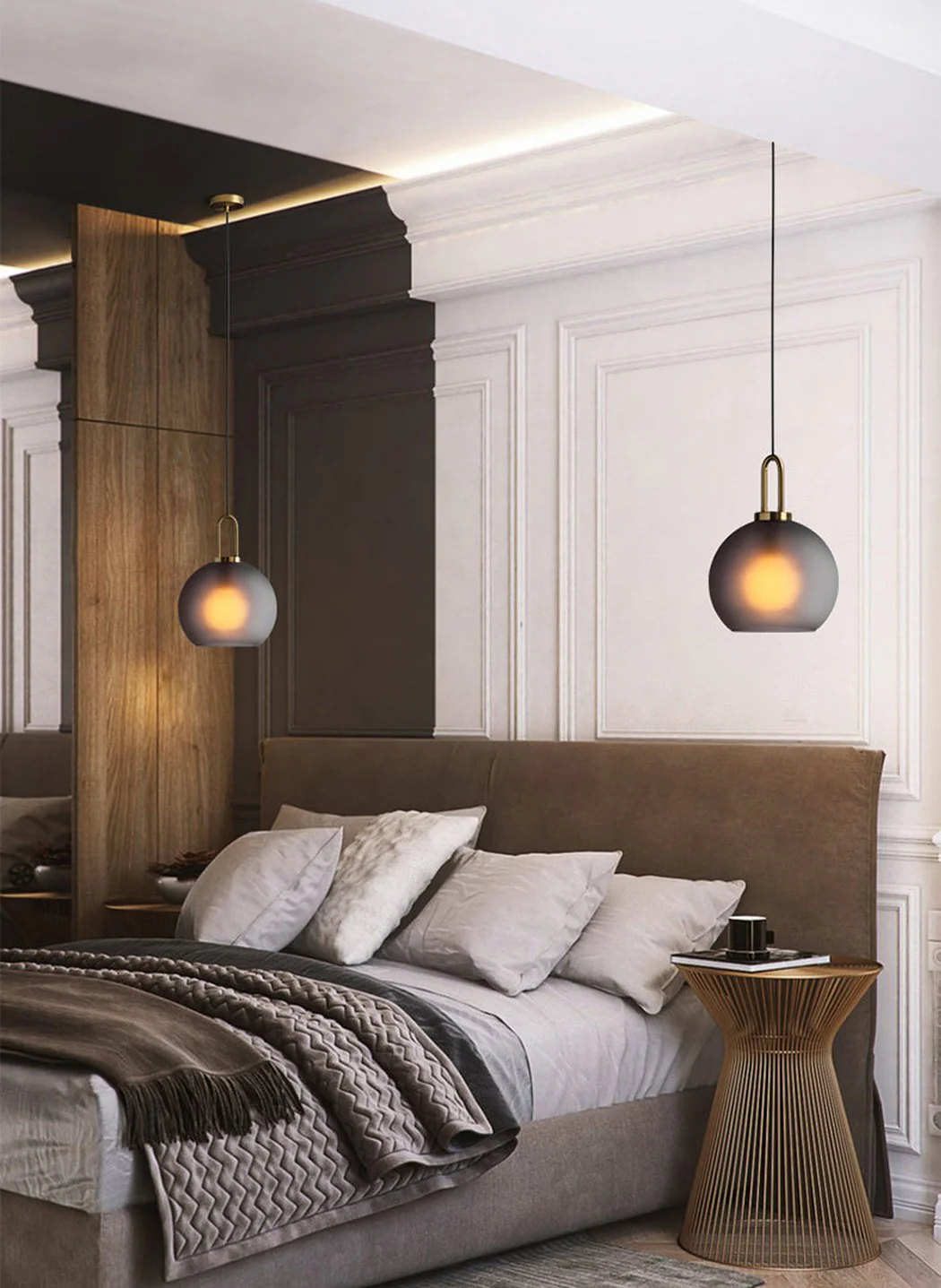 Yayoi Glass Globe Brass Fitting Pendant Light - Image 17