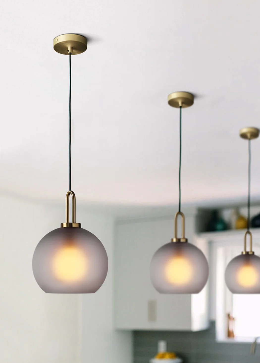 Yayoi Glass Globe Brass Fitting Pendant Light - Image 18