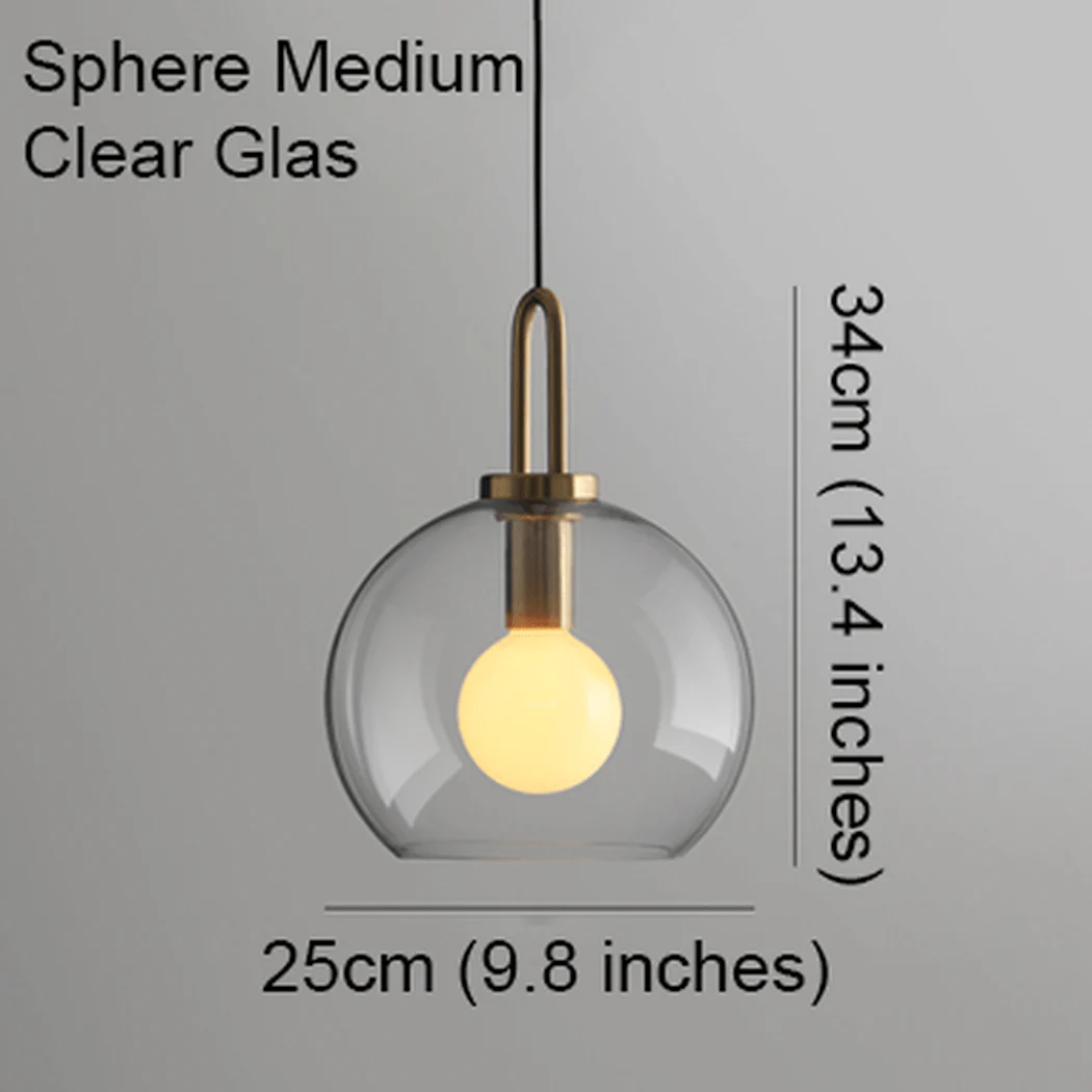 Yayoi Glass Globe Brass Fitting Pendant Light - Image 21