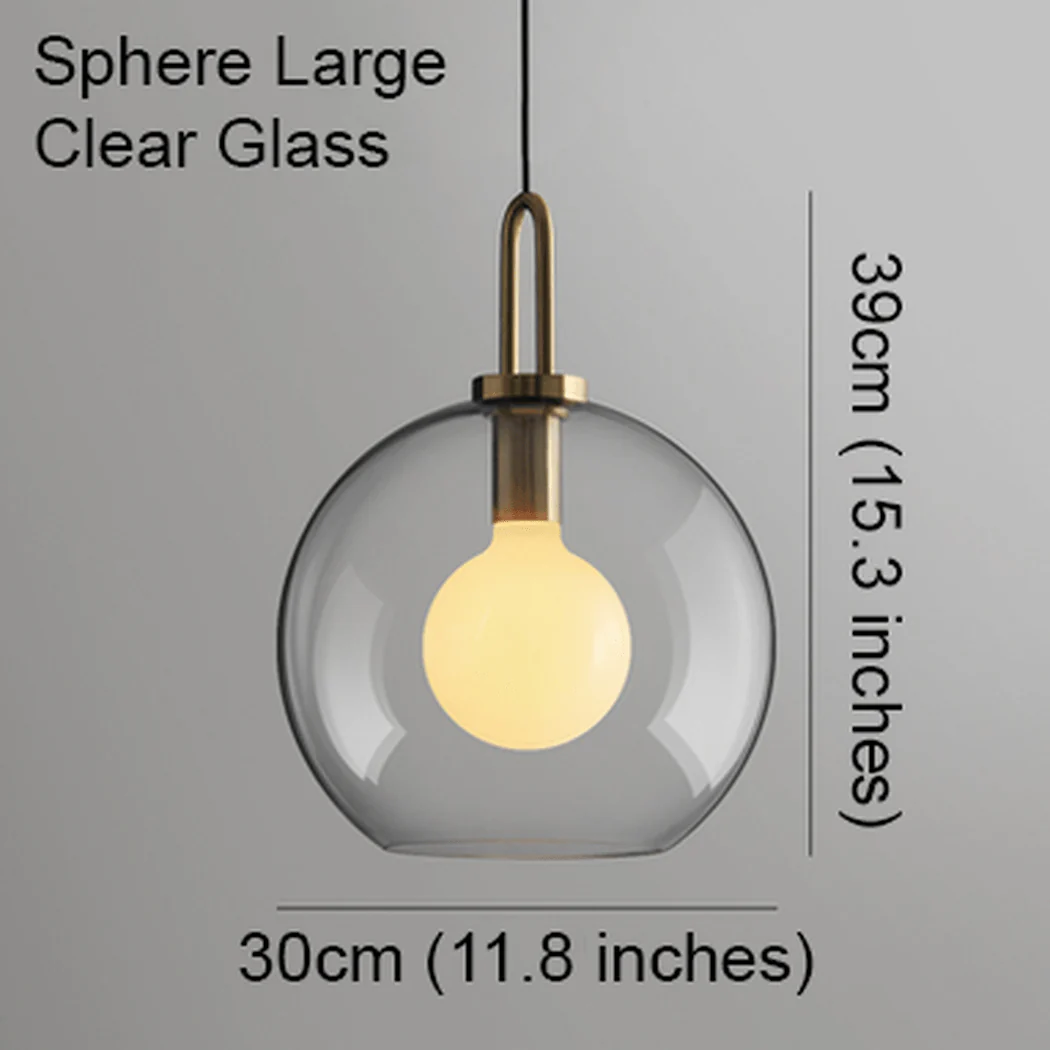Yayoi Glass Globe Brass Fitting Pendant Light - Image 23