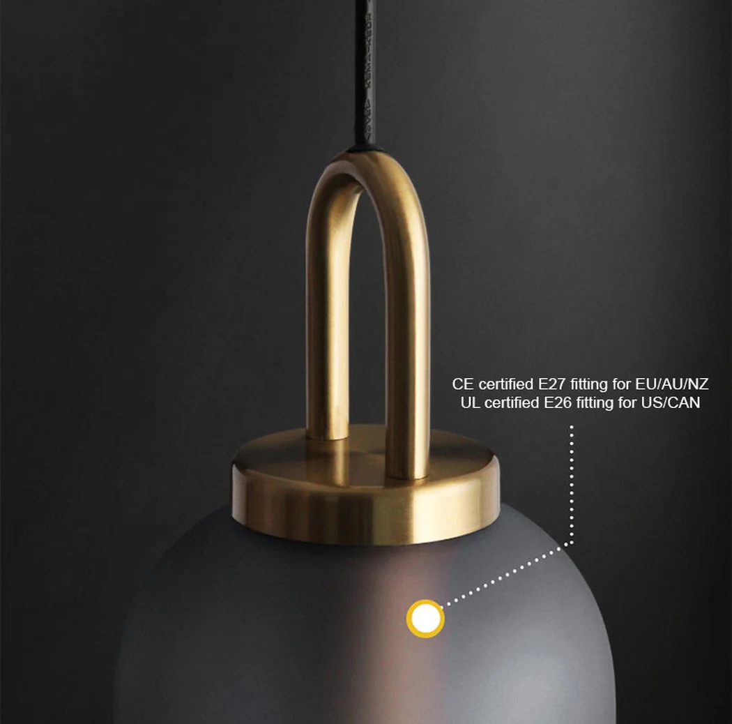 Yayoi Glass Globe Brass Fitting Pendant Light - Image 5