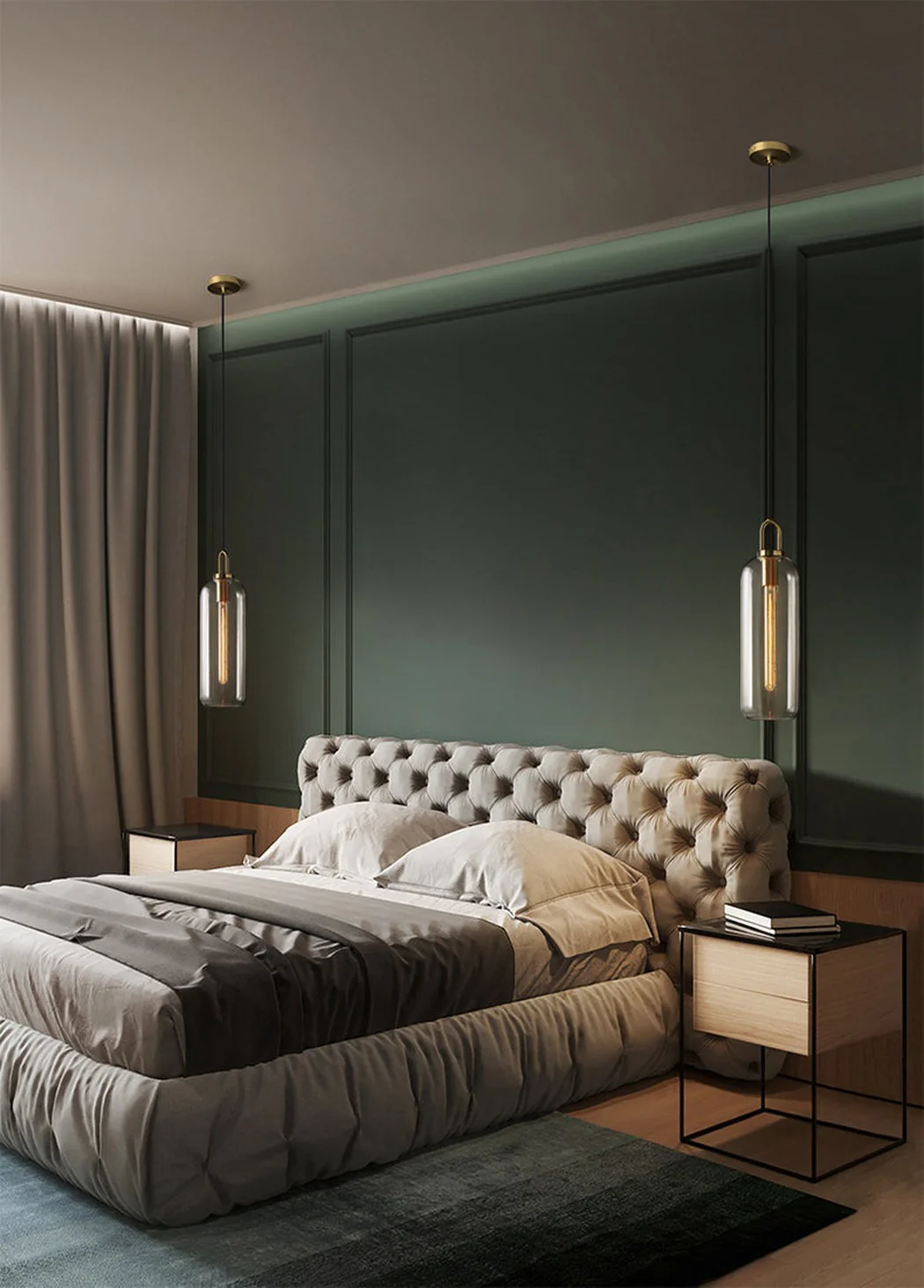 Yayoi Glass Globe Brass Fitting Pendant Light - Image 9