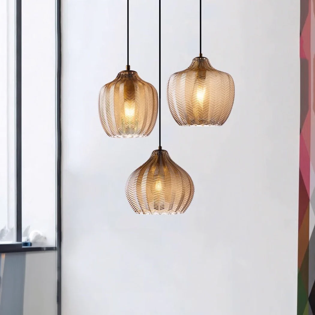 Yui Mid Century Glass Shade Pendant Light - Image 10