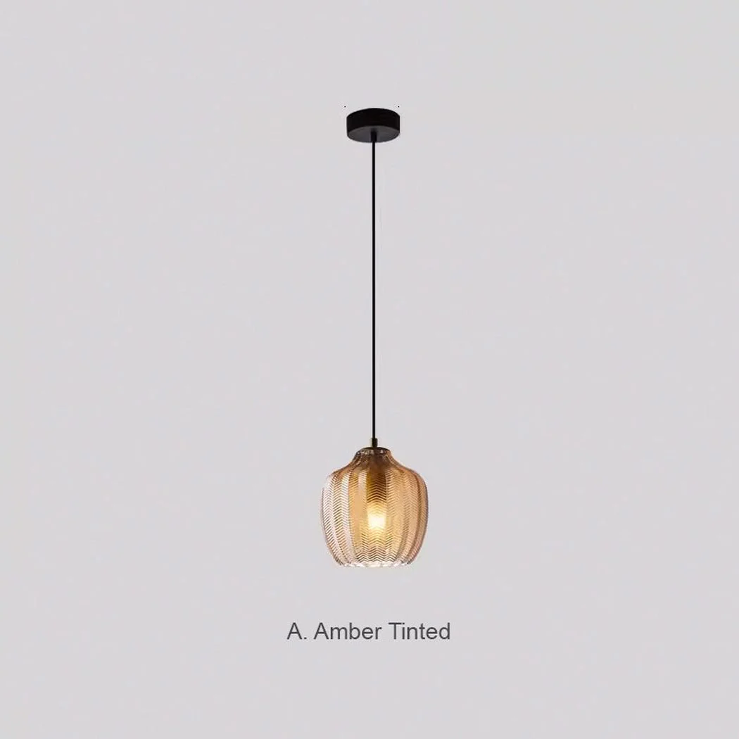 Yui Mid Century Glass Shade Pendant Light - Image 17