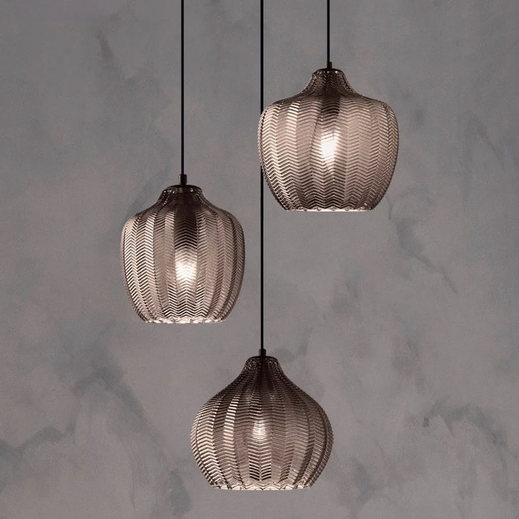 Yui Mid Century Glass Shade Pendant Light - Image 2