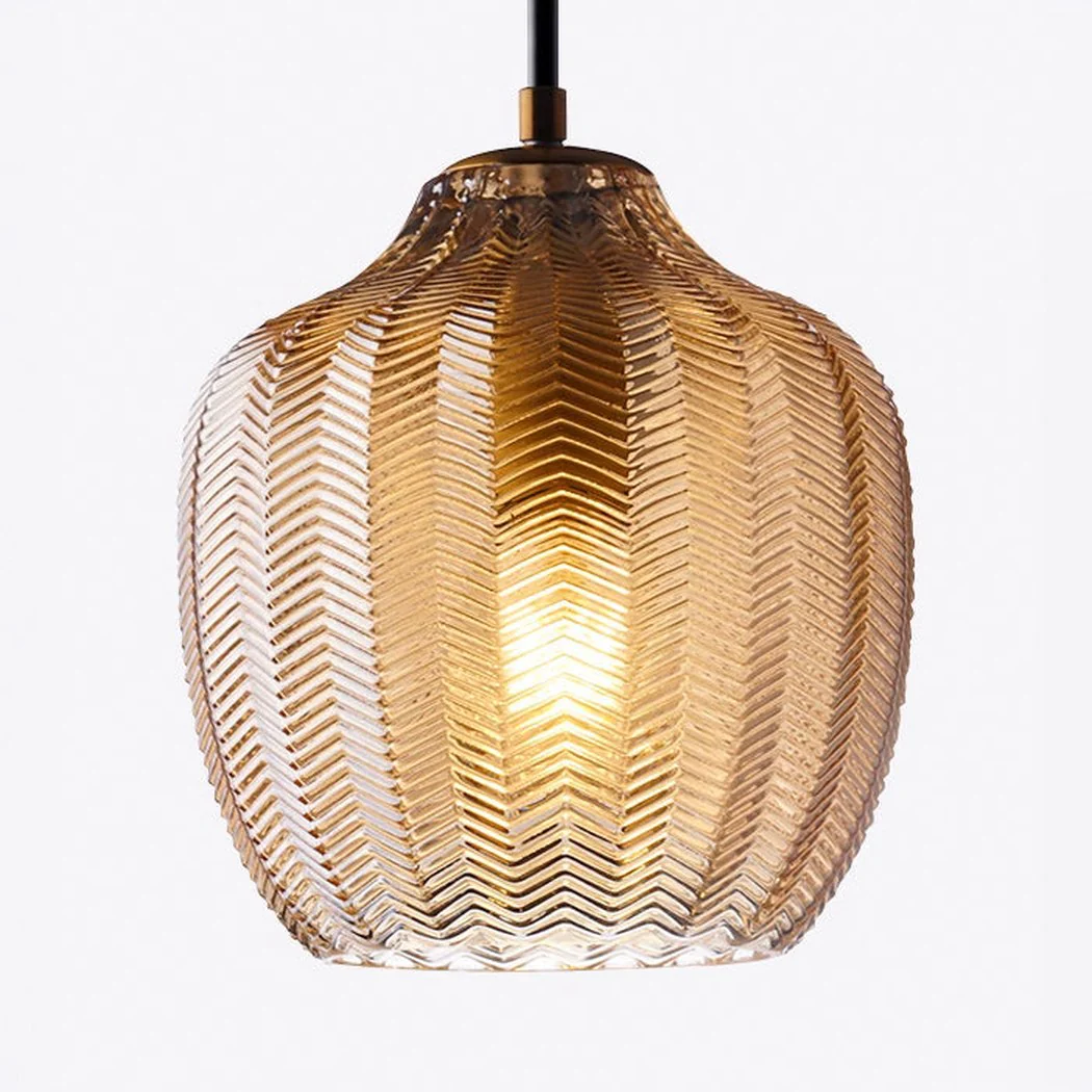 Yui Mid Century Glass Shade Pendant Light - Image 8