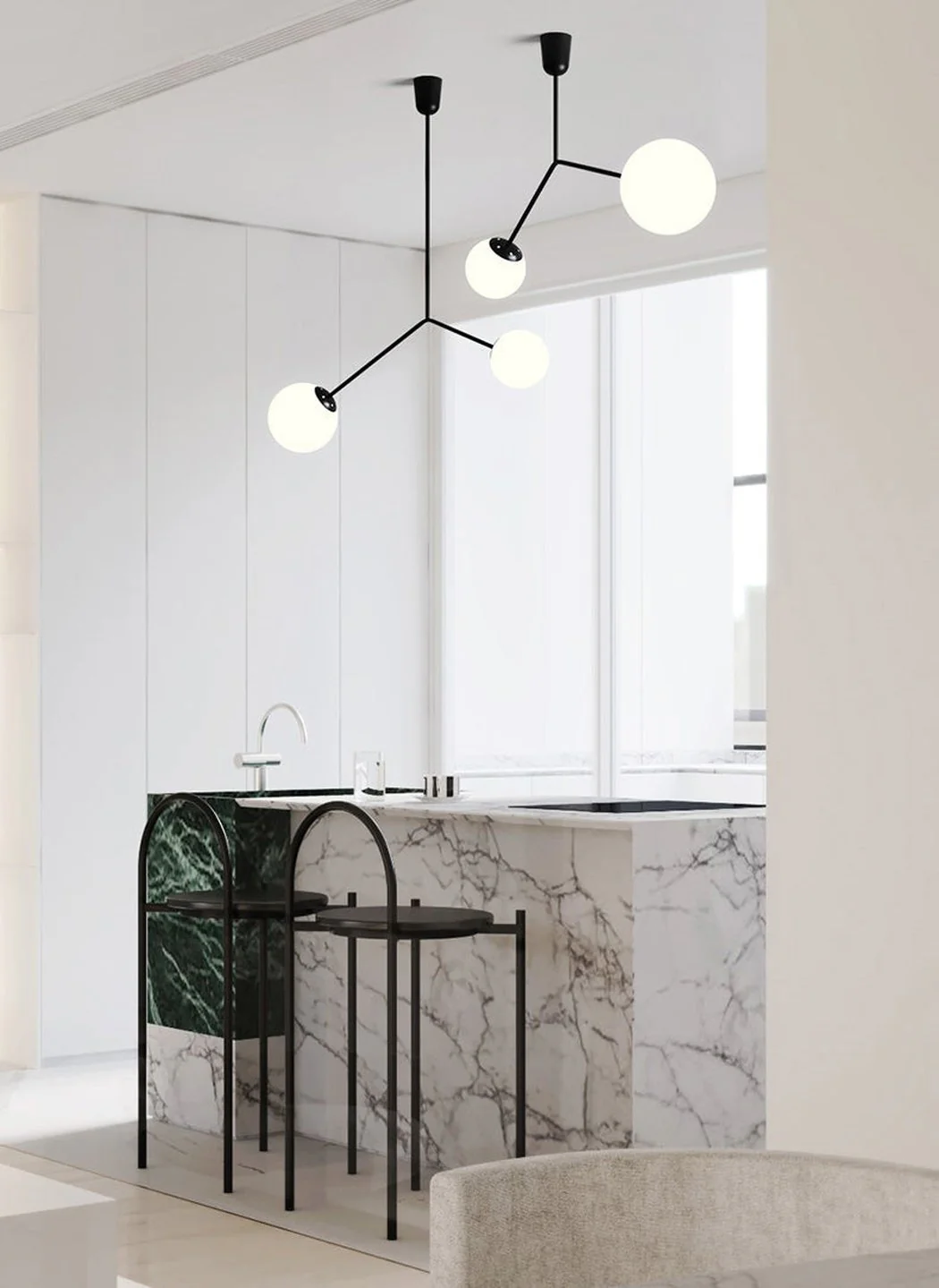 Yuli Minimalist Line Kitchen Island Pendant Light - Image 10