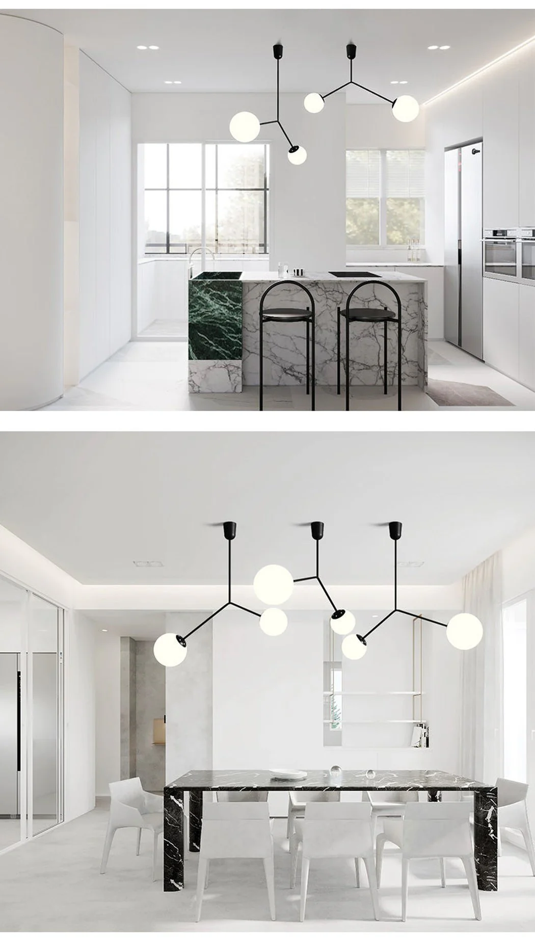 Yuli Minimalist Line Kitchen Island Pendant Light - Image 7